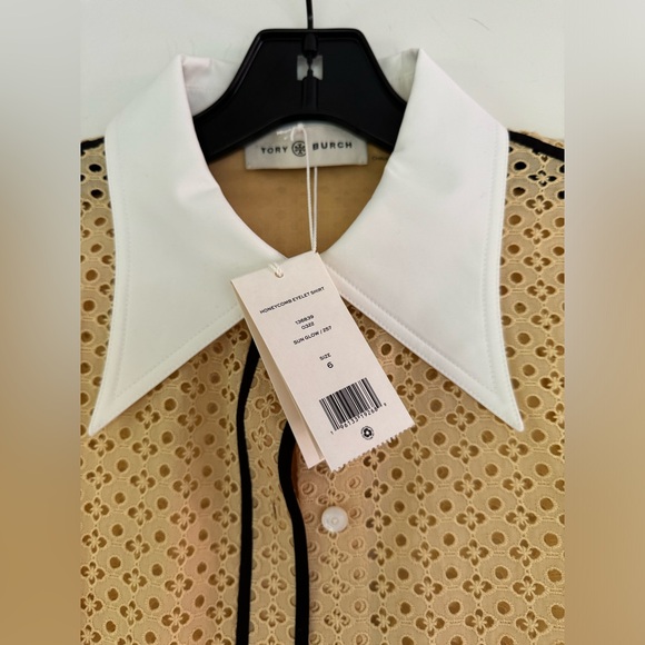 Tory Burch Honeycomb Eyelet Shirt - Picture 3 of 6